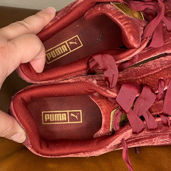 Puma Suede Low Top Sneakers Ribbon Shoelaces Size 6 - Picture 6 of 6